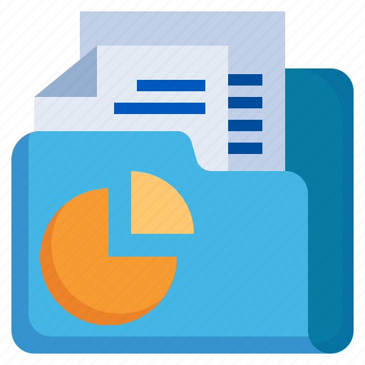 Analytics, files, and, folders, document, office, chart icon - Download on Iconfinder