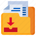 download, files, and, folders, document, office, arrows