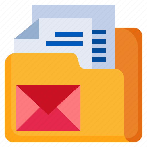 Email, files, and, folders, document, office, communications icon - Download on Iconfinder