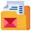email, files, and, folders, document, office, communications 