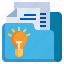 idea, files, and, folders, document, office, lights 
