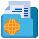 internet, files, and, folders, document, office, worldwide