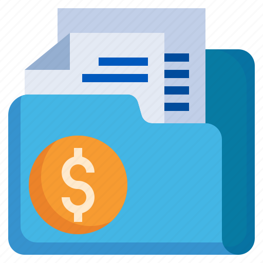 Money, files, and, folders, document, office, coin icon - Download on Iconfinder