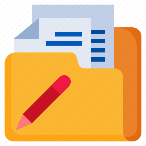 Note, files, and, folders, document, office, pen icon - Download on Iconfinder