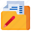 note, files, and, folders, document, office, pen 