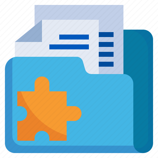 Puzzle, files, and, folders, document, office, game icon - Download on Iconfinder