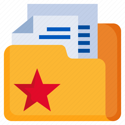 Star, files, and, folders, document, office, favorite icon - Download on Iconfinder