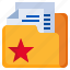 star, files, and, folders, document, office, favorite 
