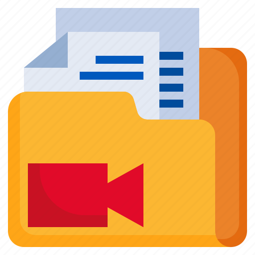 Video, files, and, folders, document, office, interface icon - Download on Iconfinder