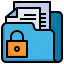 lock, files, and, folders, document, office, security 