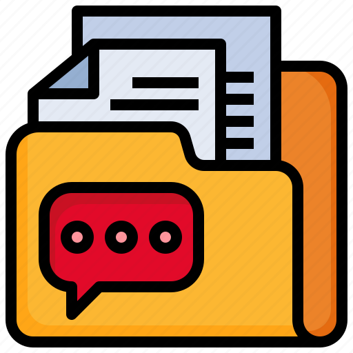 Messages, files, and, folders, document, office, dm icon - Download on Iconfinder