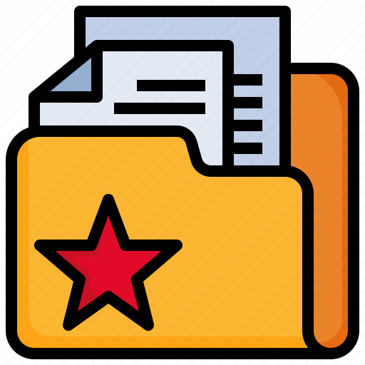 Star, files, and, folders, document, office, favorite icon - Download on Iconfinder
