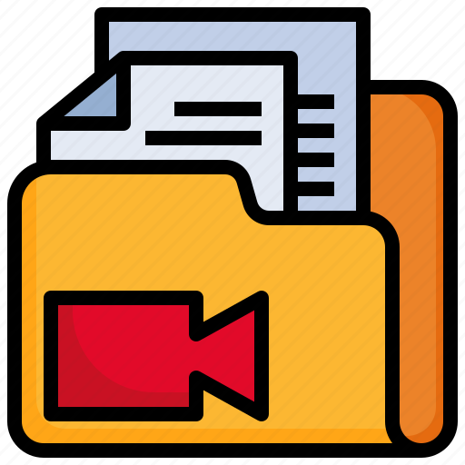 Video, files, and, folders, document, office, interface icon - Download on Iconfinder