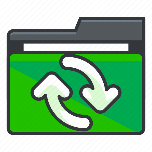 Arrow, arrows, file, folder, folders, refresh icon - Download on Iconfinder