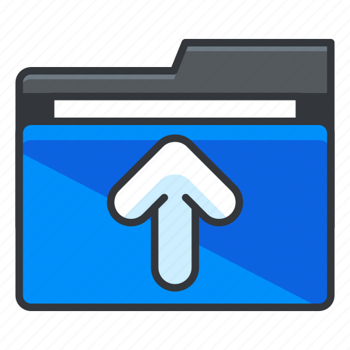 Arrow, folder, folders, up, upload icon - Download on Iconfinder