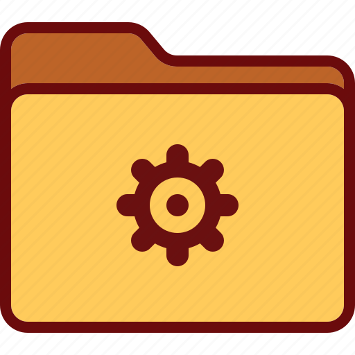 Directory, folder, gear, office, settings icon - Download on Iconfinder