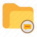 chat, dialogue, directory, folder, message