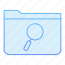 folder, search, document, file, magnifier, find, glass, object, research