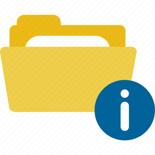 Files, folder, full, help, i, info icon - Download on Iconfinder