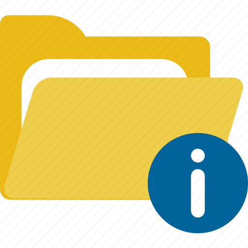 Files, folder, full, help, i, info icon - Download on Iconfinder