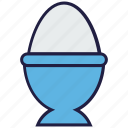 boiled, egg, egg cup, food, holder