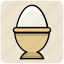 boiled, egg, egg cup, food, holder 