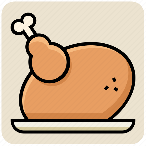 Chicken, food, hot wings, meat, roast, roasted chicken icon - Download on Iconfinder