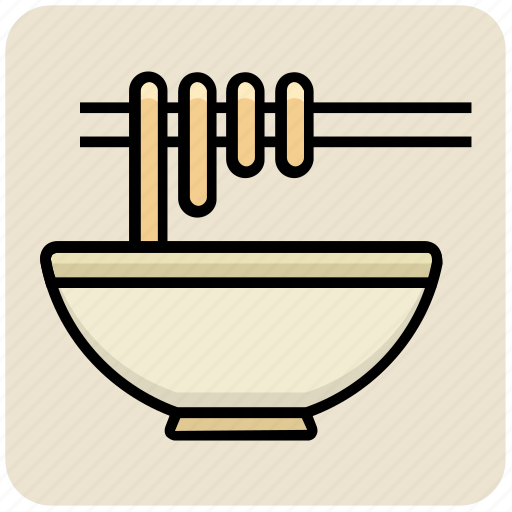 Chinese, eating, food, noodles, plate, sticks icon - Download on Iconfinder