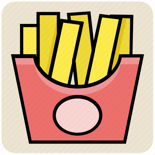 Fast food, food, french fries, fries, fries box, potato fries icon - Download on Iconfinder