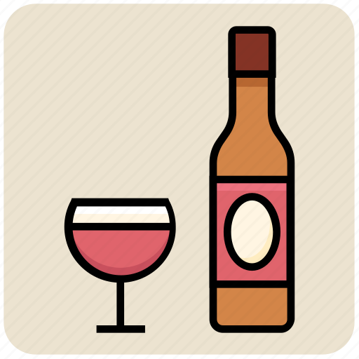 Alcohol, bottle, drink, food, glass, wine icon - Download on Iconfinder