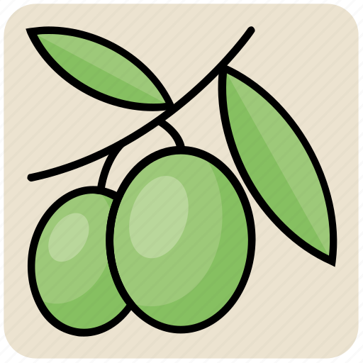 Food, fruit, healthy, nutrition, olive branch icon - Download on Iconfinder