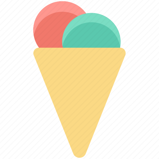 Cone, cup cone, ice cone, ice cream, snow cone icon - Download on Iconfinder