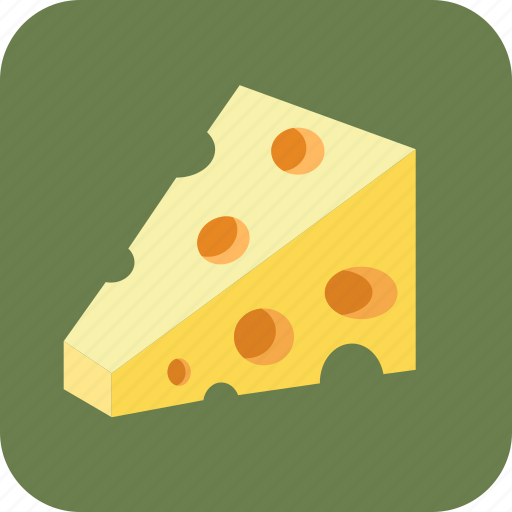 Cheeze, food, holes, meal, nutrition, piece, slice icon - Download on Iconfinder