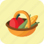 basket, buying, diet, food, fruit, medium, vegetable 