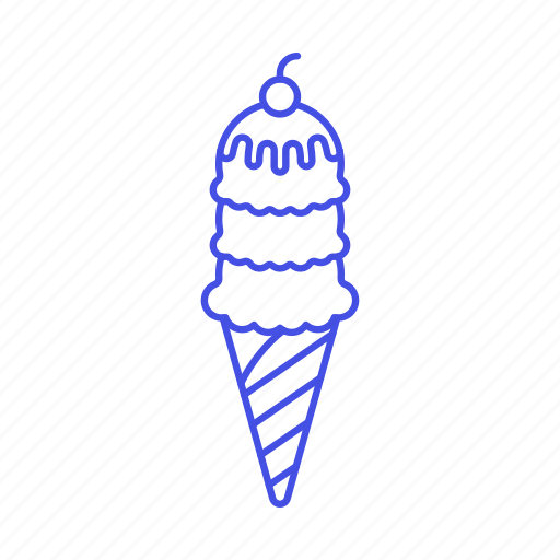 Chocolate, cone, cream, food, ice, neapolitan, scoop icon - Download on Iconfinder