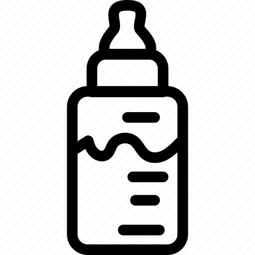 Baby, bottle, child, drink, feeder, milk, nipple icon - Download on Iconfinder