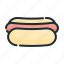 bread, dog, fastfood, hot, sandwich, sausage 