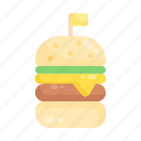 burger, fastfood, food, hamburger, meal