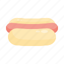 bread, dog, fastfood, hot, sandwich, sausage