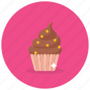 cupcake, cake, chocolate cake, sweet, dessert, bakery item