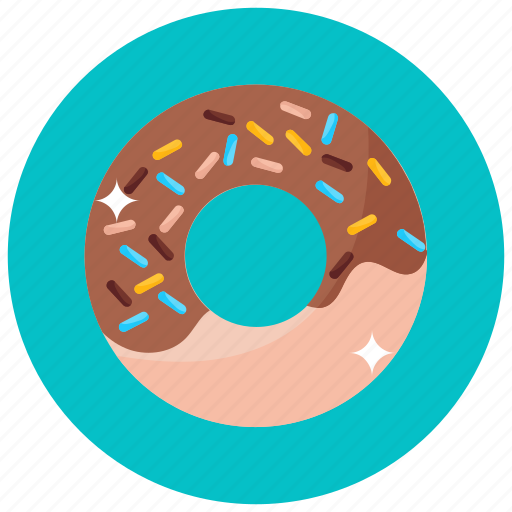 Doughnut, chocolate doughnut, donut, confectionery, dessert, food icon - Download on Iconfinder