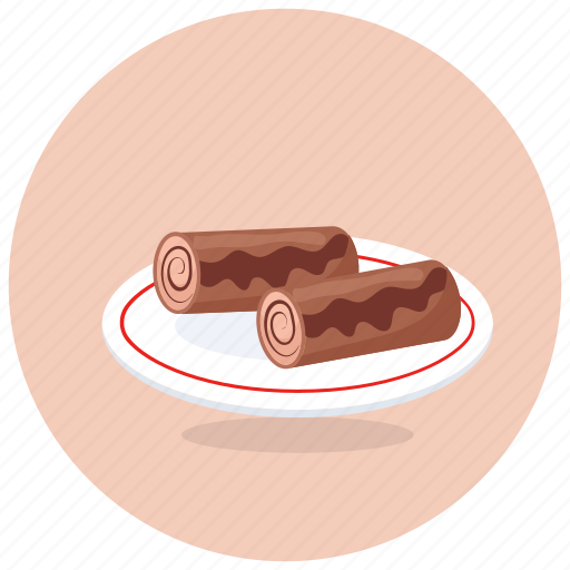 Swiss, rolls, swiss rolls, jelly rolls, cream roll, sponge cake, dessert icon - Download on Iconfinder