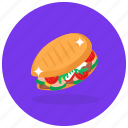 veggies, burger, hamburger, junk food, fast food, food, burger meal