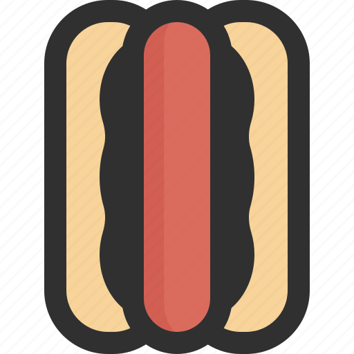 Hotdog, sausage, mustard, bread, food, snack, ketchup icon - Download on Iconfinder