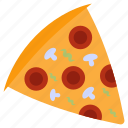 pizza slice, cuisine, fast food, junk food, edible