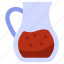 juice jug, water jug, juice pitcher, juice jar, beverage 