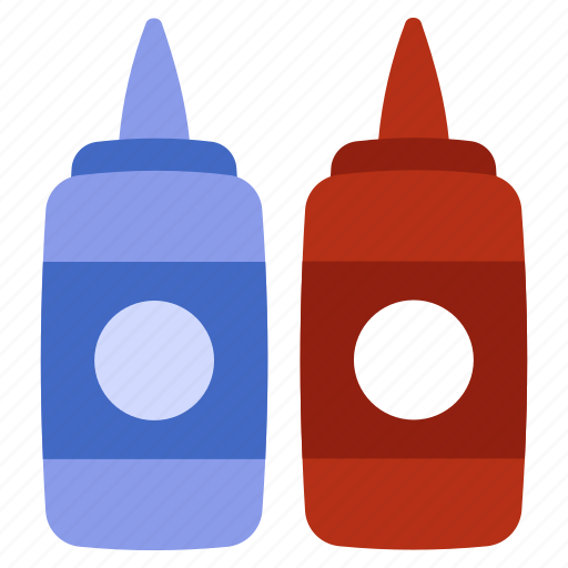 Ketchup bottles, sauce bottles, kitchenware, kitchen accessory, kitchen utensil icon - Download on Iconfinder