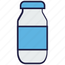 bottle, drink, food, label, milk