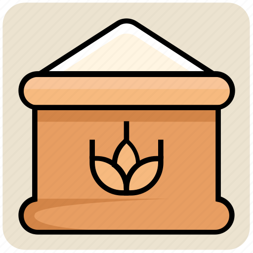 Flour, food, grain, sack, wheat bag, wheat suck icon - Download on Iconfinder