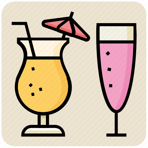 Drink, food, lemonade, orange juice, soft drink, straw icon - Download on Iconfinder
